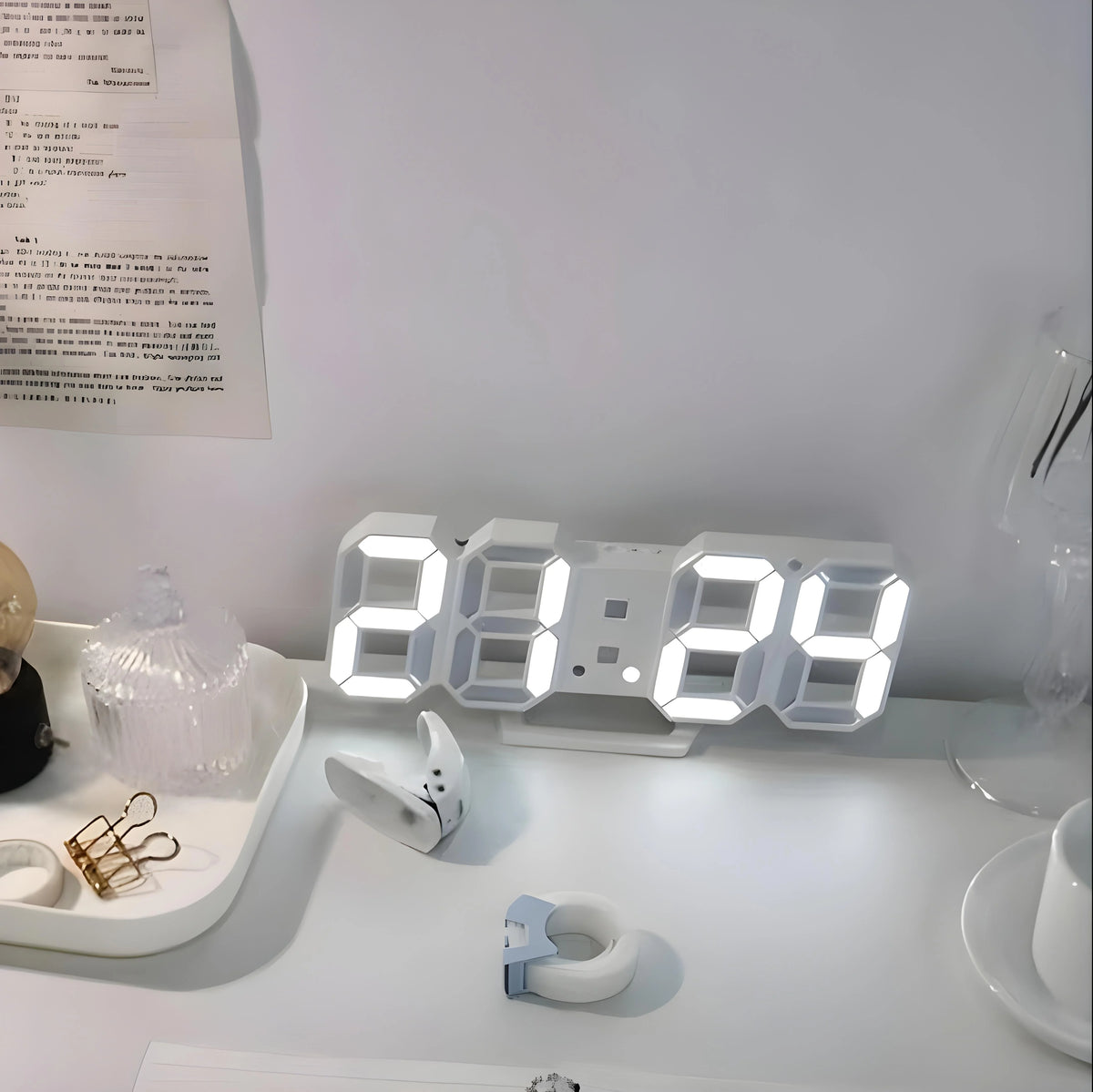 SimpleFashion - L'Horloge Numérique 3D Lumineuse Ultime